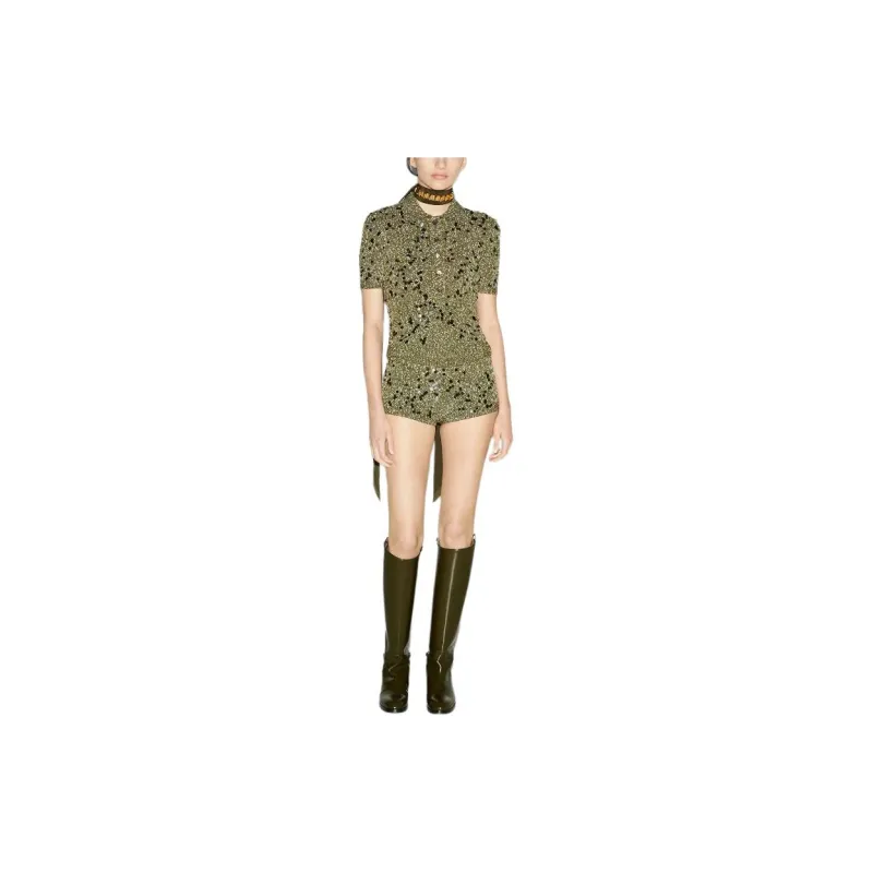 GUCCI Tweed Shorts-1