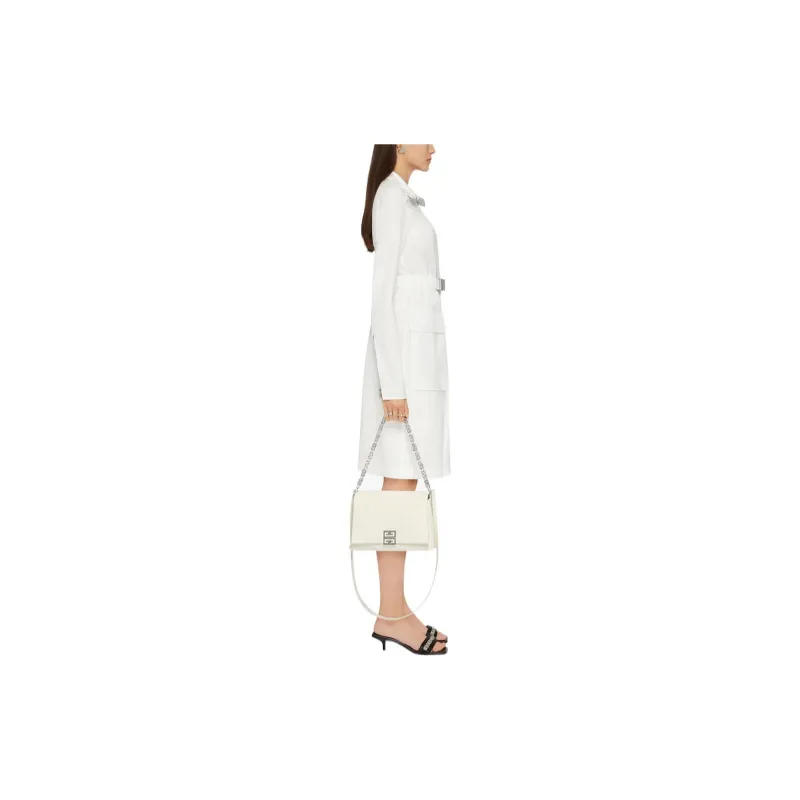 Givenchy Long Sleeved Dresses Women's White-3
