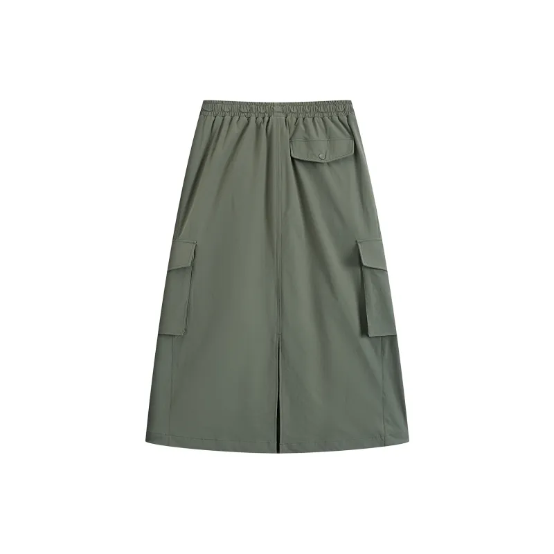 Kappa PLAYER Casual Long Skirts Women's Green-1