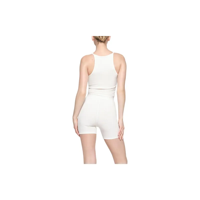 SKIMS SS24 COTTON RIB CROPPED CAMI Tank Tops Women's MARBLE/Marble-2