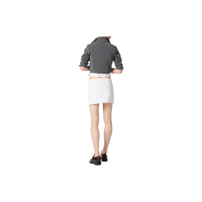 MIU MIU FW24 Casual Short Skirts Women's White-3