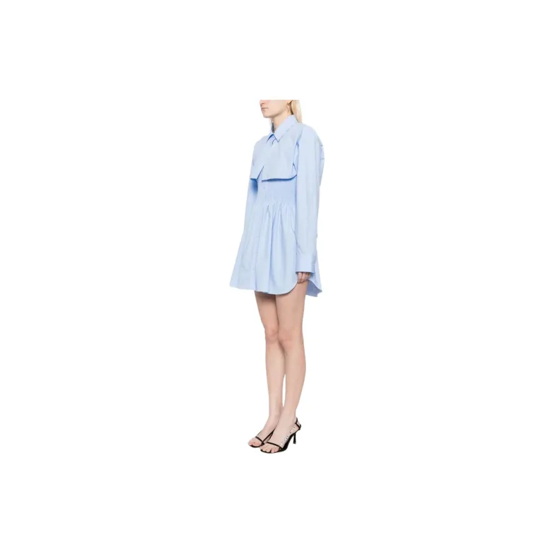 Alexander Wang Long Sleeved Dress Women's Blue-3