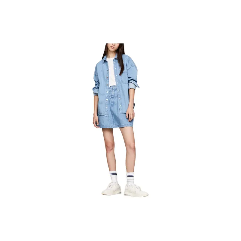 Tommy Hilfiger Denim Short Skirts Women's Denim Blue-1
