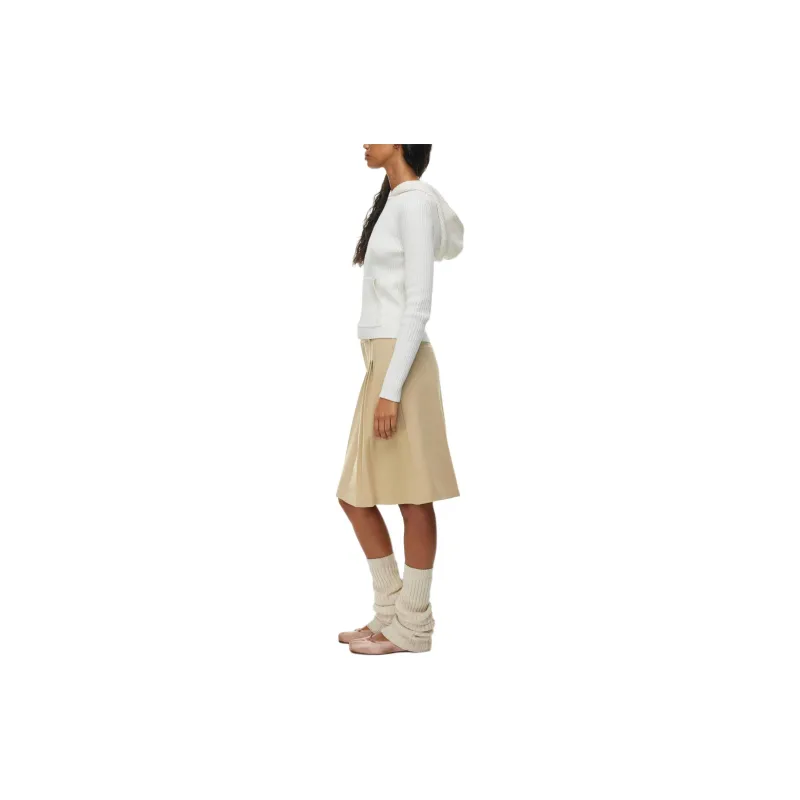 ARITZIA Sunday Best Rider Midi Skirt Casual Long Skirts Women's Wicker Tan-3