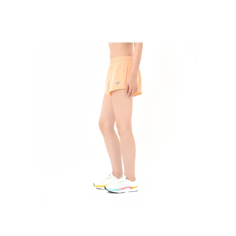 New Balance NB RC Short 3' Sports Shorts Women's Peach Blossom Color-4