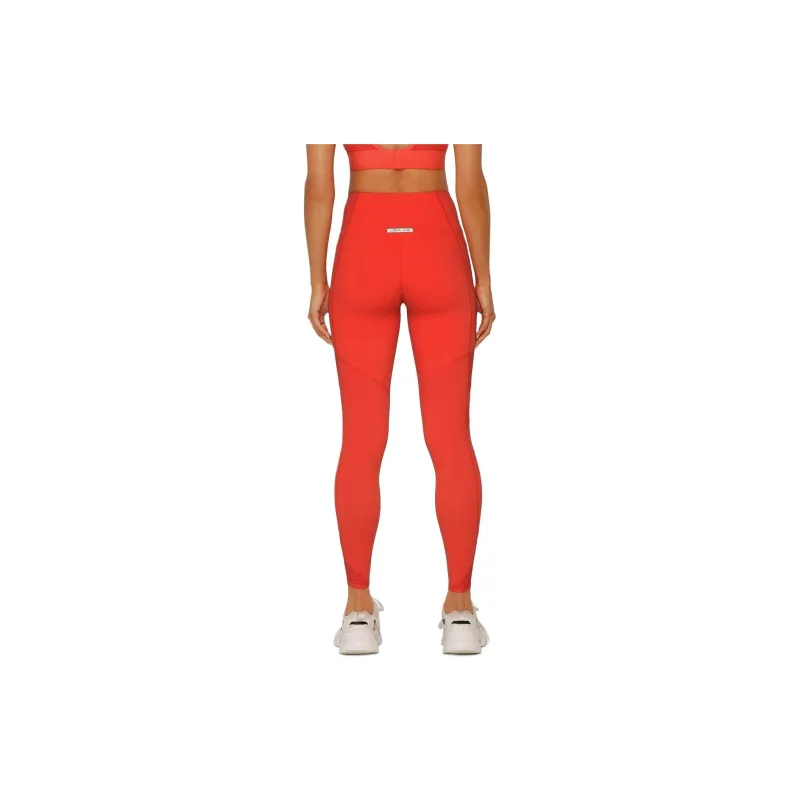 LORNA JANE Circuit Recycled Pocket Booty Ankle Biter Leggings Athletic Trousers Women's Red-3
