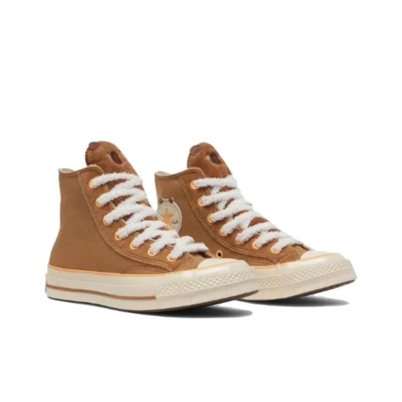 Converse Chuck 70 Wear Resistant High Top Skateboard Shoes Unisex Brown-2