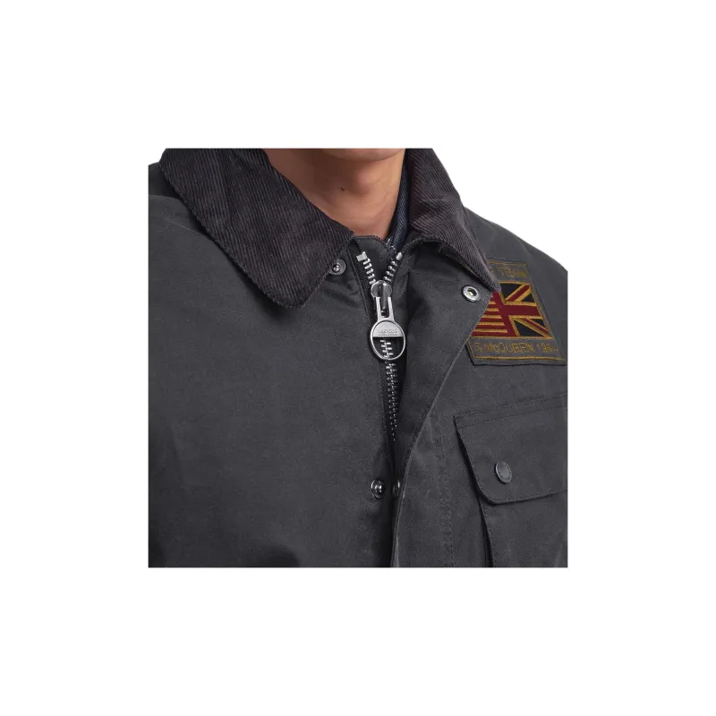 BARBOUR International Steve McQueen Buttoned Jacket-8