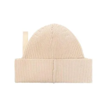 Jacquemus Ribbed-knit Logo-ribbon Beanie
