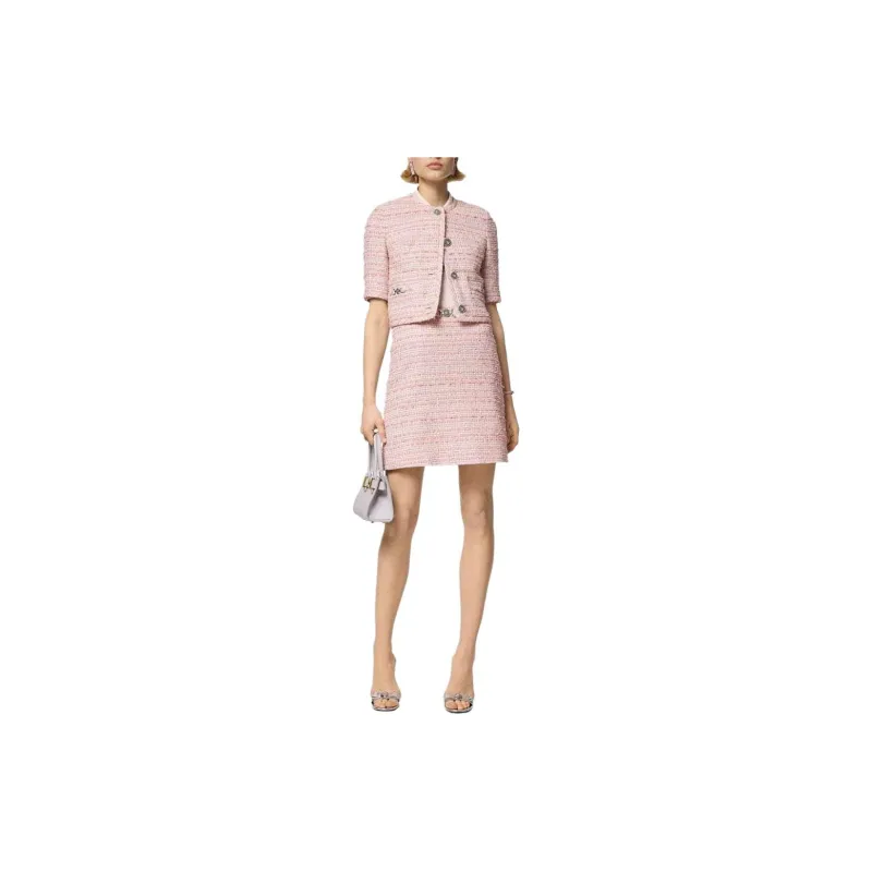 VERSACE Tweed Mini Skirt-1