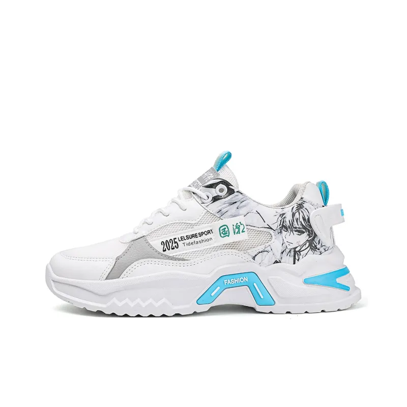 M.M Party Anti Slip Wear Resistant Low Top Chunky Sneakers Men's-6