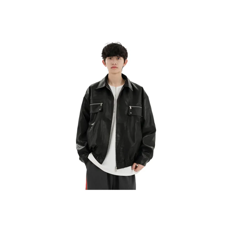 FONDLOOK Leather Jackets Unisex-2