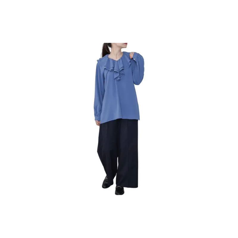 Beams Shirts Women's Blue-2