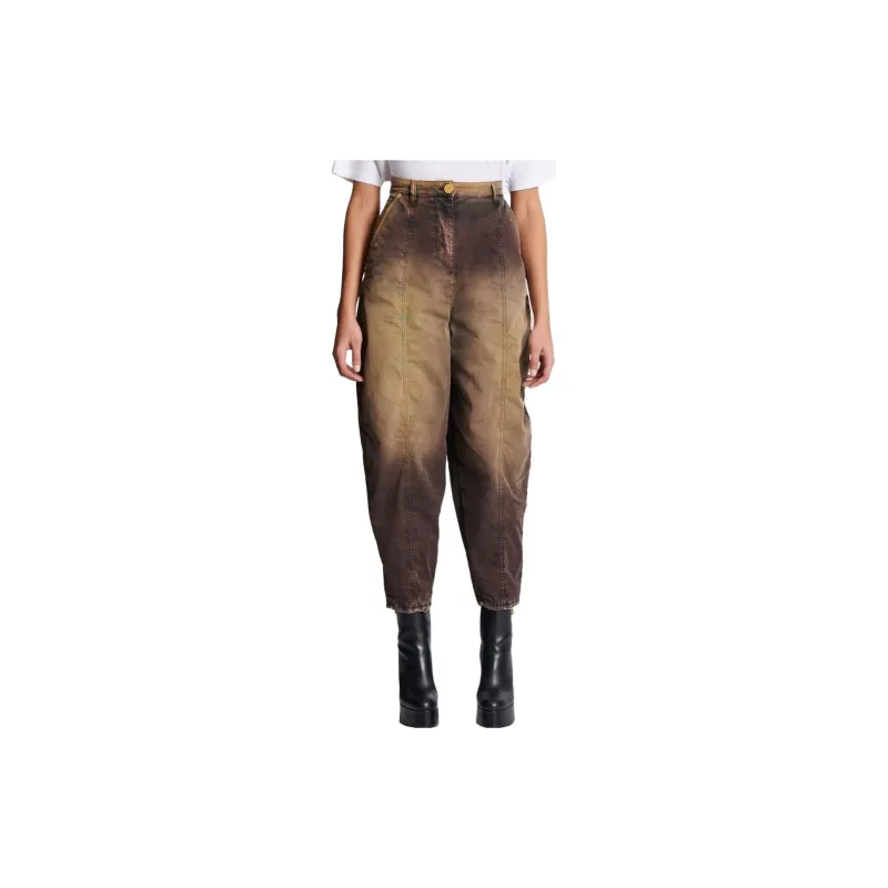 BALMAIN Tie dye Print Tapered Jeans-3