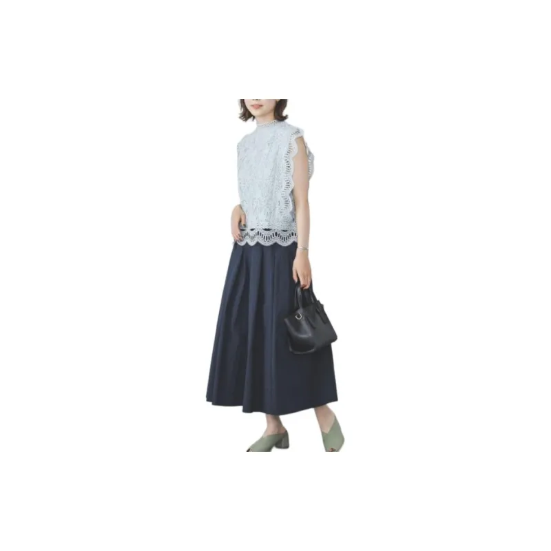 Beams Casual Long Skirt Women's-12