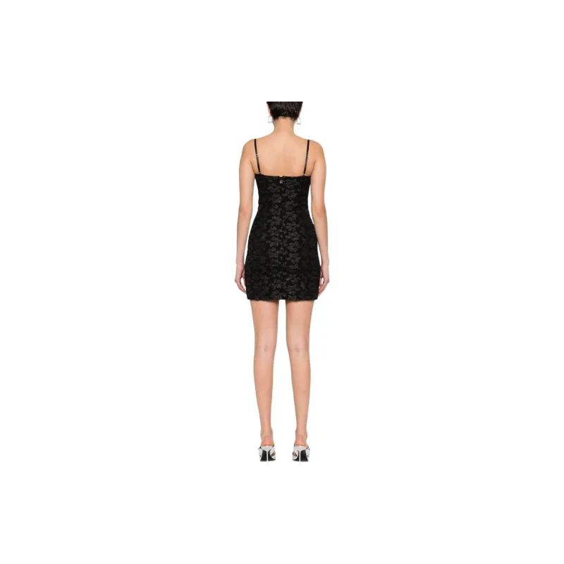 Rotate 3D Jacquard Mini Slip Dress-2