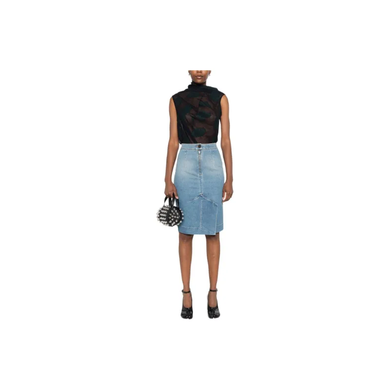 Vivienne Westwood Orb Logo Embroidered Asymmetric Skirt-1