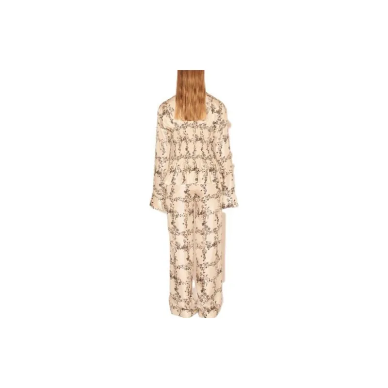 NANUSHKA Shirts Women's Floral Trim Brown-2