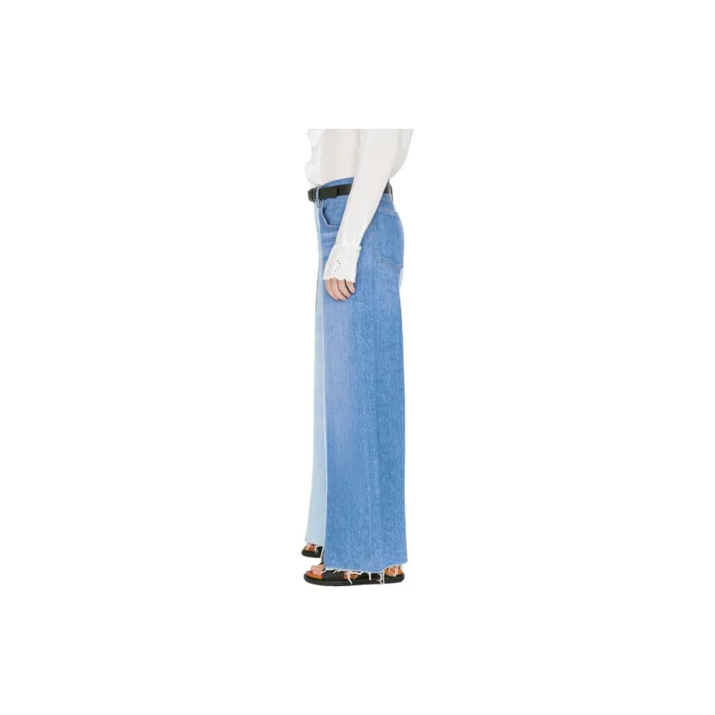 FRAME Split Seam Wide leg Jeans-4