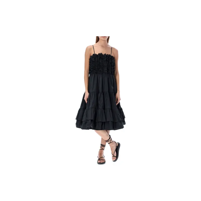 MSGM Slip Dresses Women's Black-1