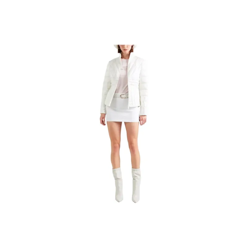 GUESS Jackets Coats Women's White-1