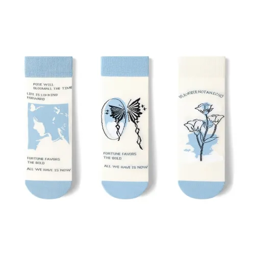 MIIOW Mid-Calf Socks Unisex 3 Pack