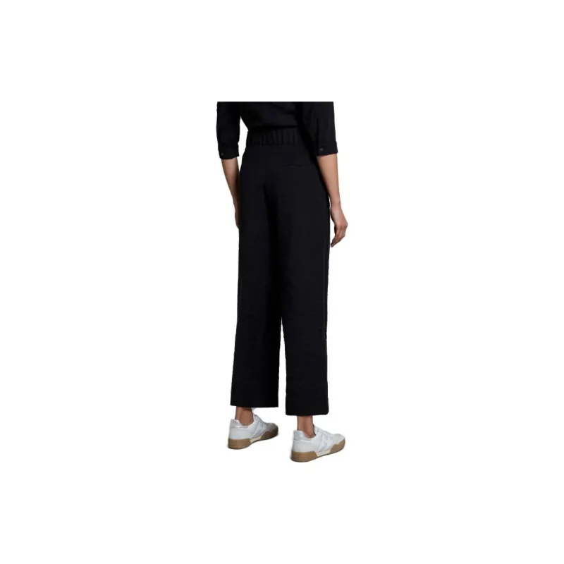 FAY High Waist Wide-Leg Cropped Pants-2