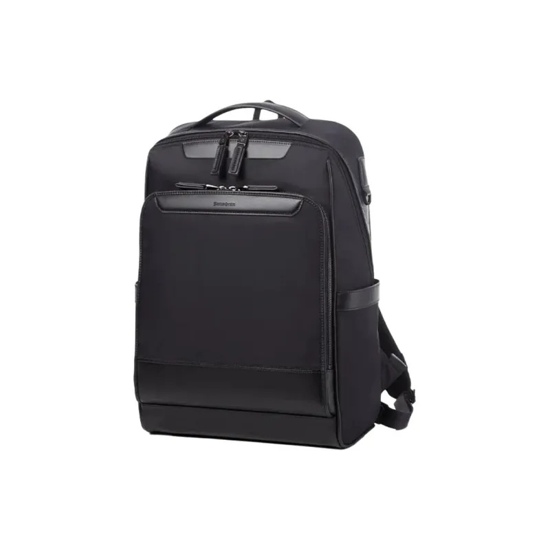 SAMSONITE Fabric With Synthetic Leather Backpack Medium Size Men's Marine Blue-1