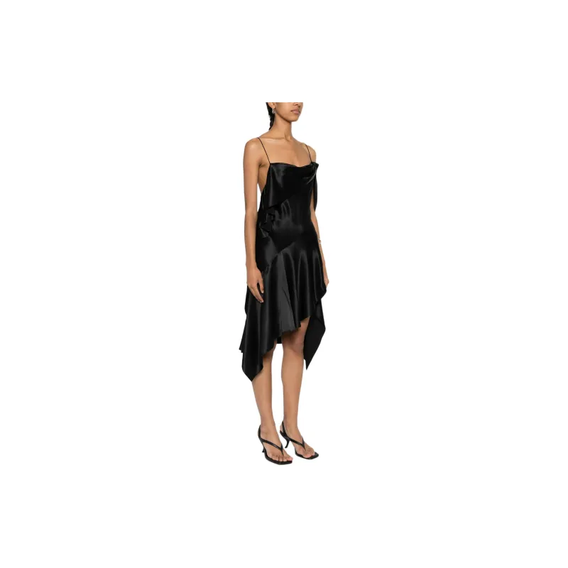 Givenchy One shoulder Silk Dress-3