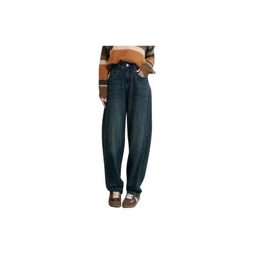 ELF SACK Jeans Women's Vintage Denim Blue