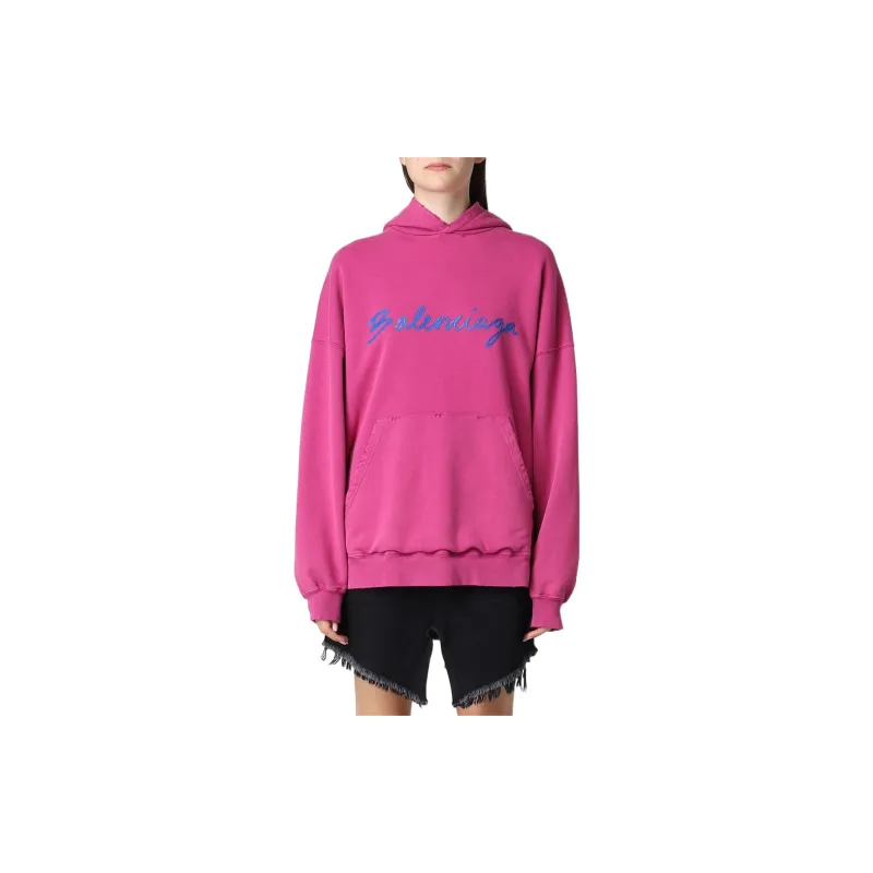 Balenciaga Sweatshirts Women's Rose Red-3