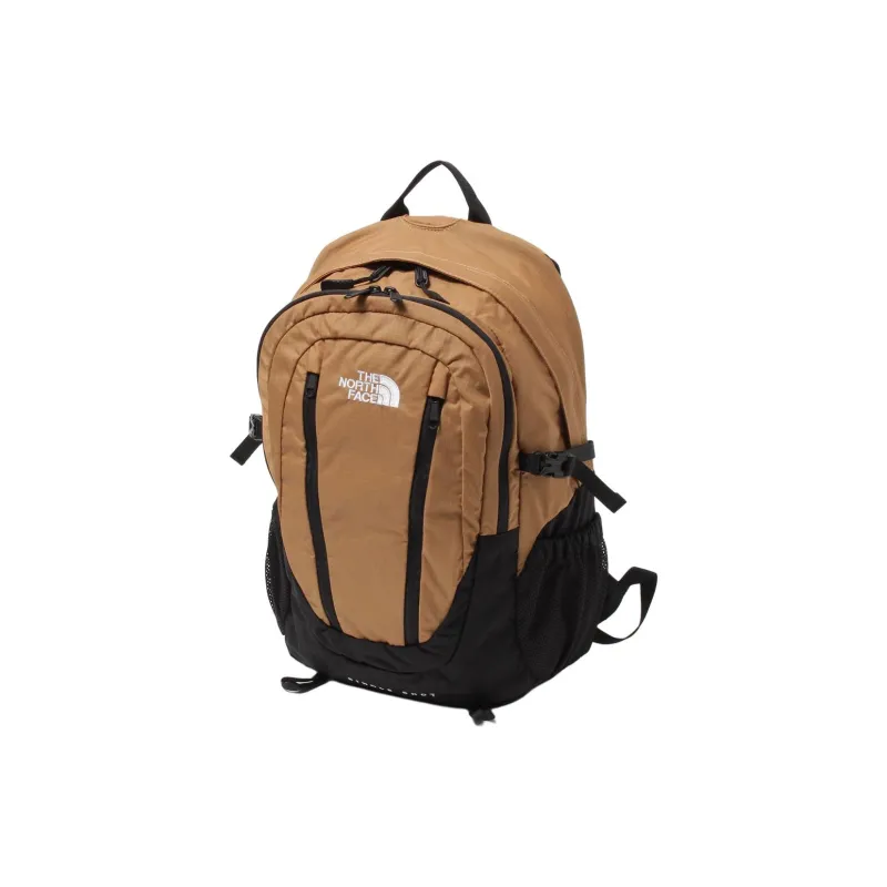 THE NORTH FACE Recycled Polyester Backpack Unisex Almond Yellow Oil-1