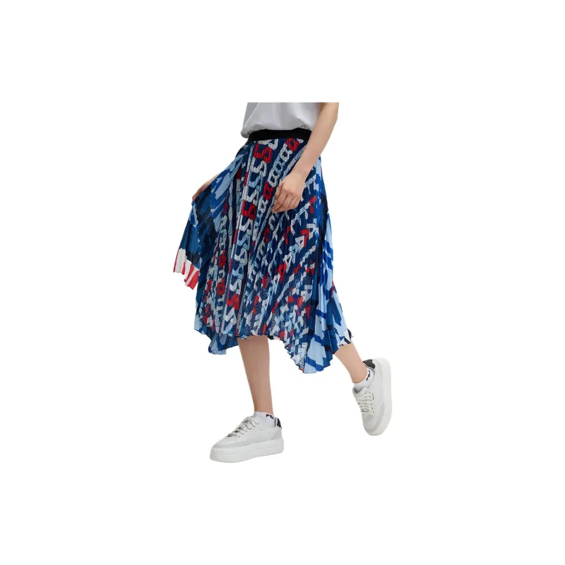 FILA Casual Long Skirts Women's Blue-4