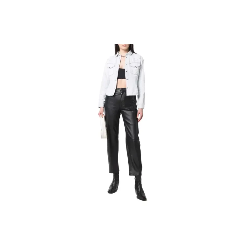 DIESEL Denim Jackets Women's Light Blue-2