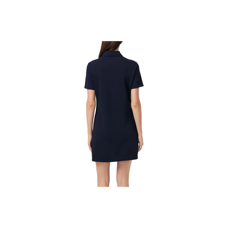 LACOSTE Short Sleeved Dresses Women's Navy Blue-3
