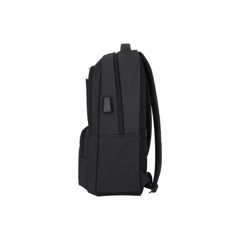WEPLUS Fabric Laptop Bag Regular Unisex Black Gray-3