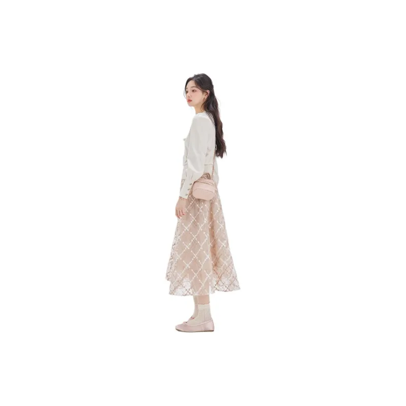 DEAR DEER PUFF Casual Long Skirts Women's Image Color-2
