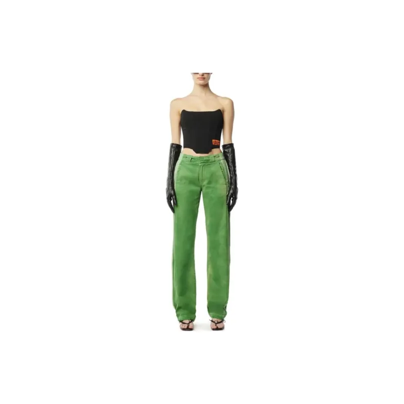 HERON PRESTON Mid rise Distressed finish Trousers-2
