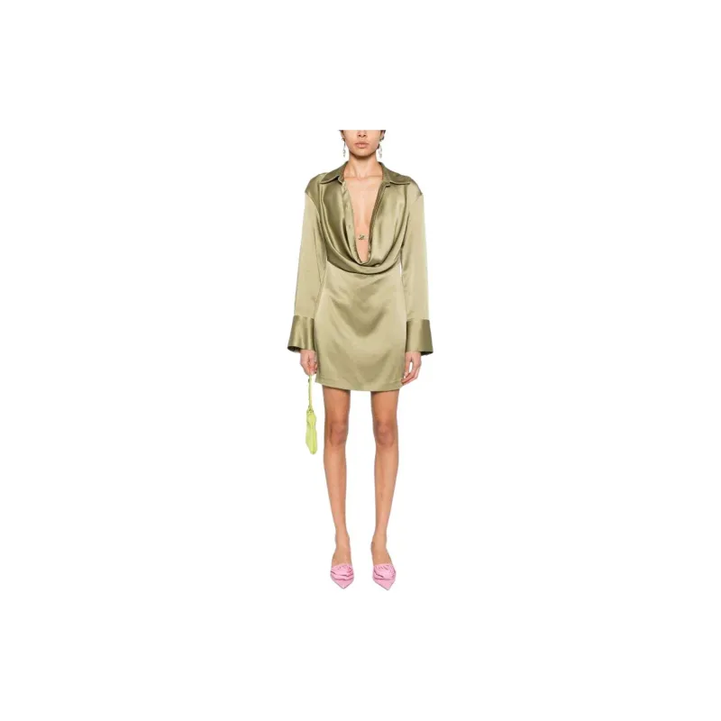 Blumarine Satin Mini Dress-1