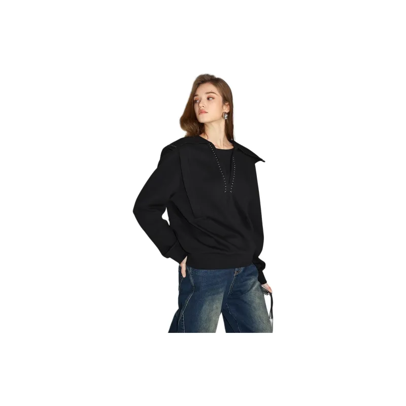Bethine Sweatshirt Women's Black-1