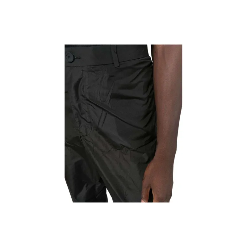 Balenciaga Crinkled Effect Straight Leg Trousers-4