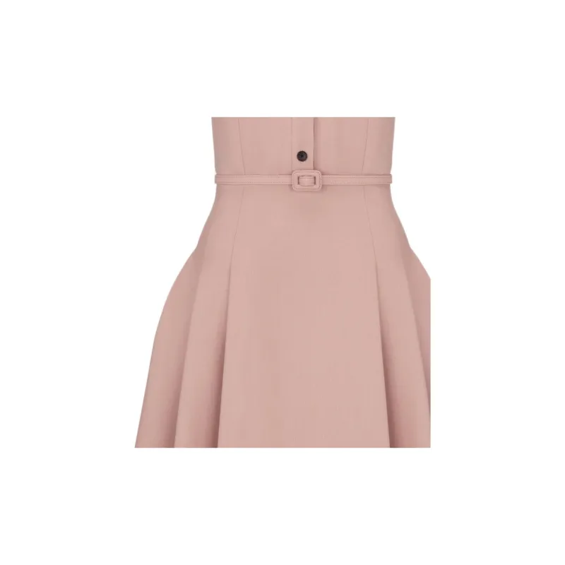 DIOR SS24 Short Sleeved Dress Women's Pink-1
