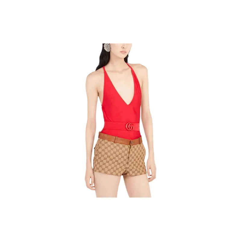 GUCCI SS23 Swimsuit Women's Red-3