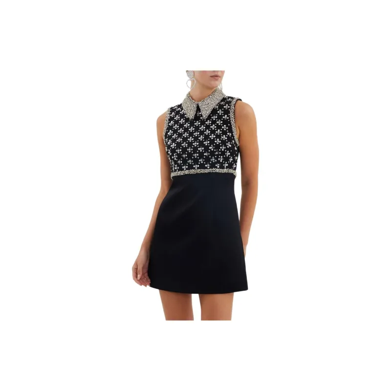 REBECCA VALLANCE Augustine Embellished Minidress-4