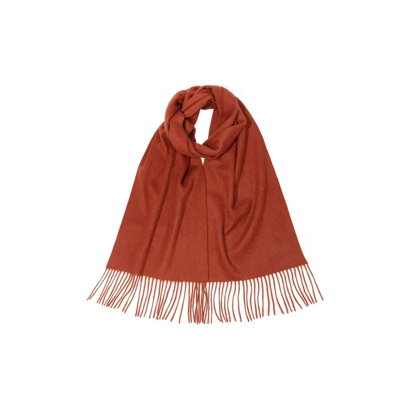 Shanghai Story 100% Cashmere Knit Scarves Unisex China Red Gift Box Set-11