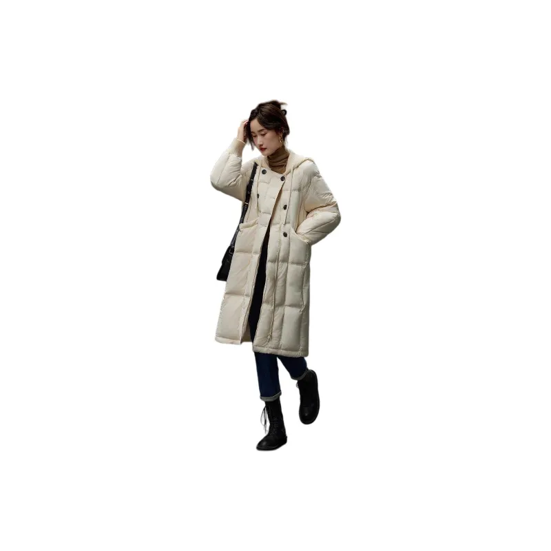 【dme】 Down Jacket Women's Cream Apricot-3