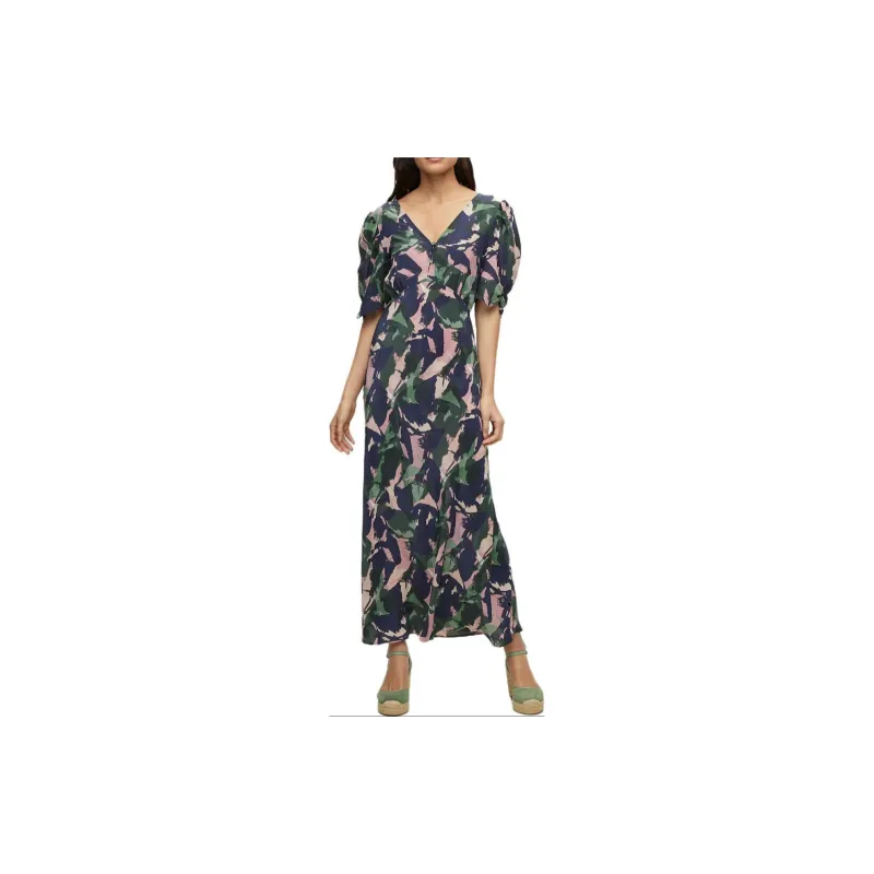 HUGO BOSS Short Sleeved Dress Women's Multicolor-2
