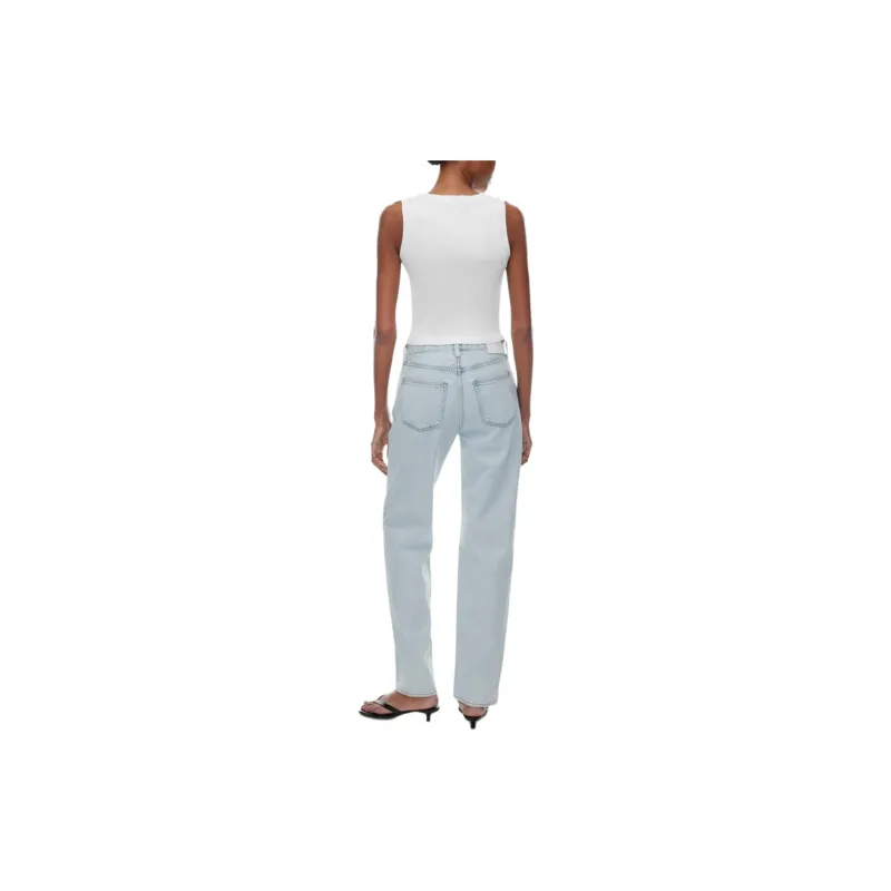 ARITZIA Denim Forum The '90s Lggy Lo-Rise Baggy Jean Jeans Women's Bleach Bleu/White Blue-2