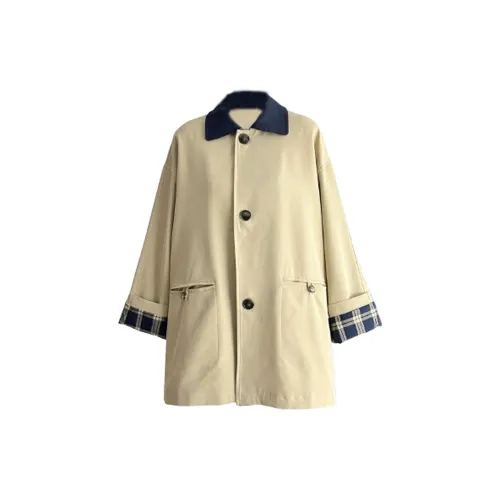 STARFEI Trench Coats Women's Khaki