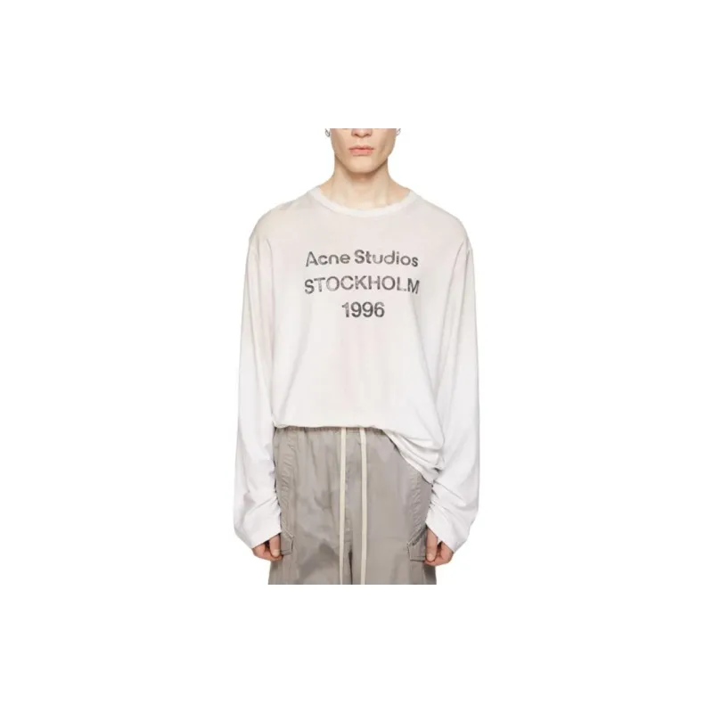 Acne Studios Logo Long Sleeve Tee-1